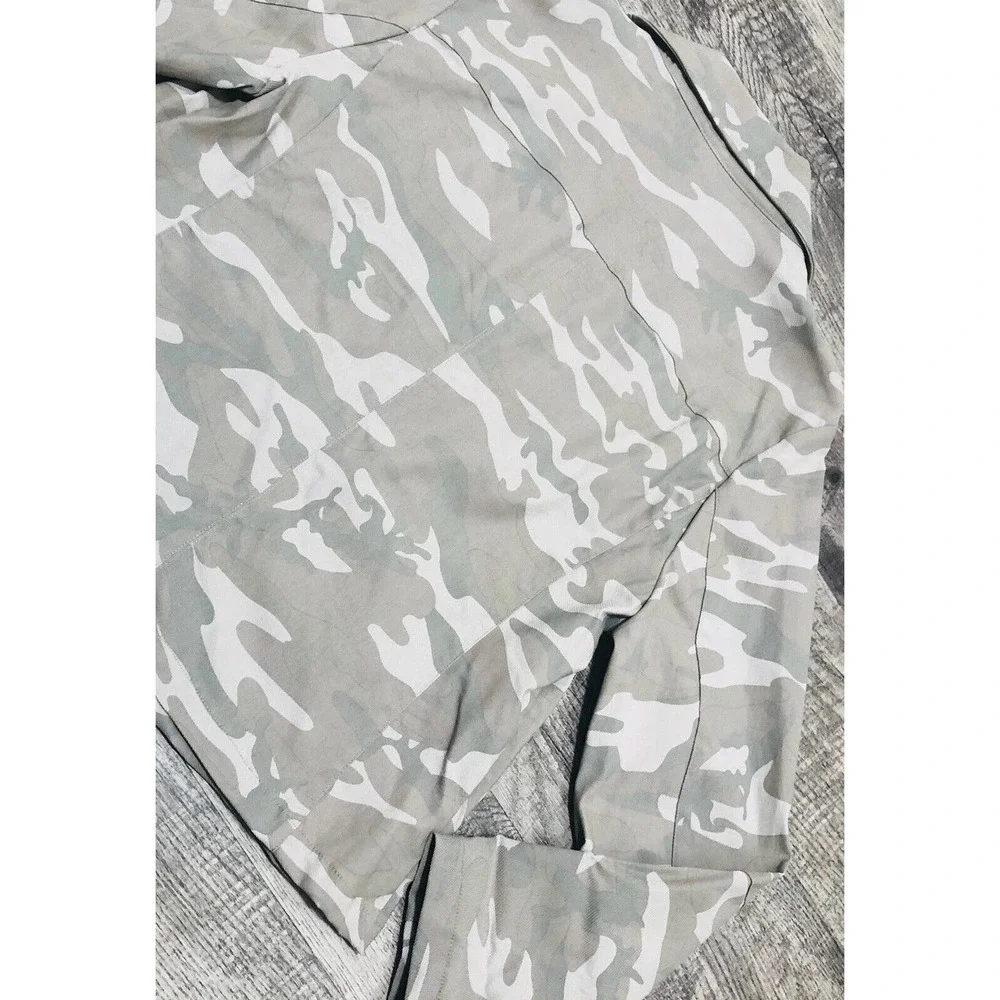 NWT Adyson Parker Camo Jacket Sz L Chest 40/42” Moto Jacket Womens Green Camo - Picture 3 of 6